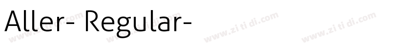Aller- Regular字体转换